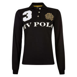 Polo Favouritas EQ a maniche lunghe HV Polo Nero