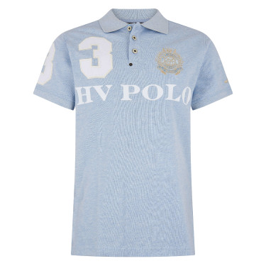 Polo Favouritas M. EQ HV Polo LightBleu melange Blu