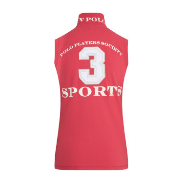 Polo senza maniche Favouritas HV Polo Fragola Rosso