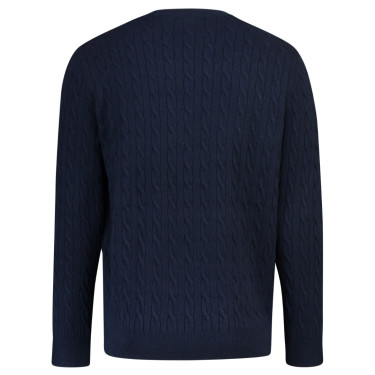 Maglione intrecciato uomo HV Polo Classy Blu navy