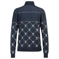 Maglione jacquard HV Polo Cecile Blu navy