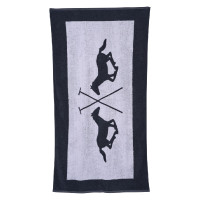 Serviette de plage HV Polo L Bleu marine