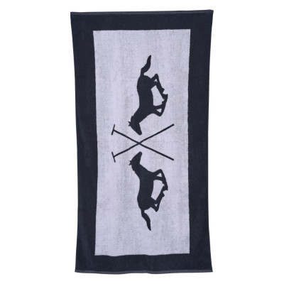 Serviette de plage HV Polo L Bleu marine