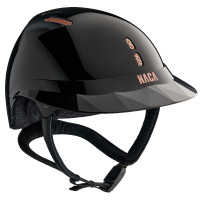 Casco da equitazione NACA Gravity S Onice nero lucido / oro rosa