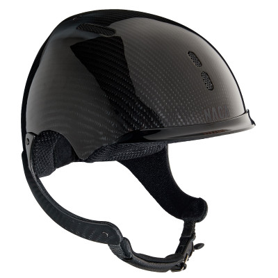 Casque d'équitation NACA Gravity XP carbone Carbone noir brillant