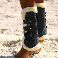 Ghette Proteck' Compet fodera in montone T de T Nero / naturale
