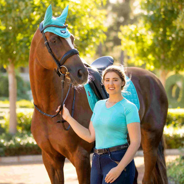 Sottosella LeMieux Loire Memory Dressage Square Azzurro Blu