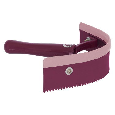 Coltello termico curvo in PVC con gomma Imperial Riding Fiore nero