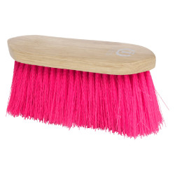 Imperial Riding Dandy spazzola in nylon lungo duro con dorso in legno v Rosa neon