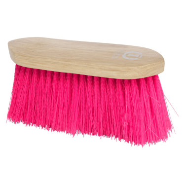 Imperial Riding Dandy spazzola in nylon lungo duro con dorso in legno v Rosa neon