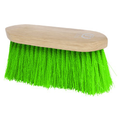 Imperial Riding Dandy spazzola in nylon lungo duro con dorso in legno v Neon verde