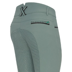 Pantaloni da equitazione Imperial Riding El Capone a vita alta FullGrip Saggio scuro Blu