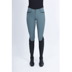 Pantaloni da equitazione Imperial Riding El Capone a vita alta FullGrip Saggio scuro Blu