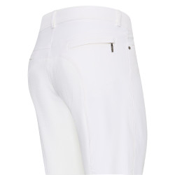 Pantaloni da equitazione Euro-Star Dynamic Air FullGrip uomo Bianco