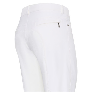 Pantaloni da equitazione Euro-Star Dynamic Air FullGrip uomo Bianco