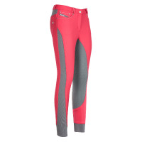 Pantaloni da equitazione Euro-Star Laureta FullGrip donna Litchi