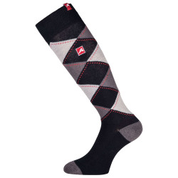 Calzini a quadri Euro-Star Polygiene Nero / tortora / grigio mel. Calzini a quadri Euro-Star Polygiene Nero / tortora / grigio mel.