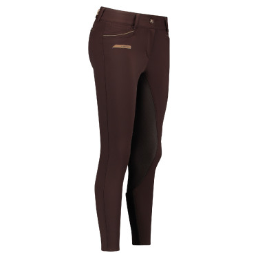 Pantaloni da equitazione Euro-Star Arion FullGrip donna Fava di caffè Marrone