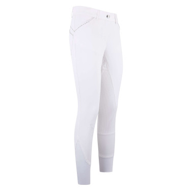 Pantaloni da equitazione Easy Rider Elodie Diamond FullGrip per bambini Bianco Pantaloni da equitazione Easy Rider Elodie Diamond FullGrip per bambini Bianco