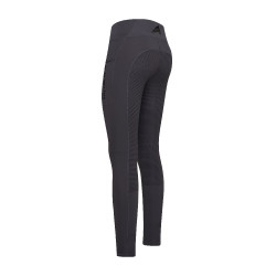 Leggings da equitazione Easy Rider Livia FullGrip Periscopio Grigio