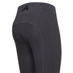 Leggings da equitazione Easy Rider Livia FullGrip Periscopio Grigio
