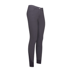 Pantaloni da equitazione Easy Rider Elodie Diamond FullGrip Periscopio Grigio