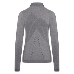 Top con mezza zip Euro-Star Maggy Magnete mélange Grigio Top con mezza zip Euro-Star Maggy Magnete mélange Grigio