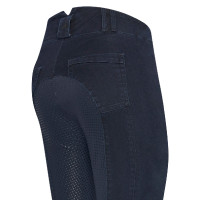 Pantaloni da equitazione Euro-Star Slim Shape Denim FullGrip Denim blu scuro