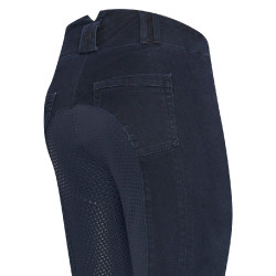 Pantaloni da equitazione Euro-Star Slim Shape Denim FullGrip Denim blu scuro Pantaloni da equitazione Euro-Star Slim Shape Denim FullGrip Denim blu scuro