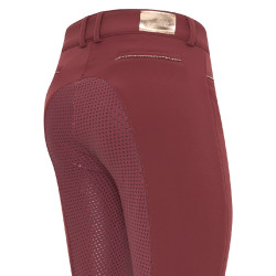 Pantaloni da equitazione Euro-Star Arielle Fashion FullGrip Zinfadel Bordeaux