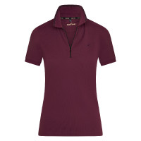 Polo con mezza zip Euro-Star Gina Bacca scura