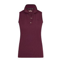 Polo senza maniche Euro-Star Carmella Bacca scura Rosso Polo senza maniche Euro-Star Carmella Bacca scura Rosso