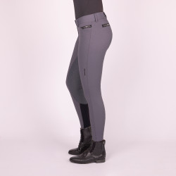 Pantaloni da equitazione Euro-Star Arista Fashion Diamond FullGrip Periscopio Grigio