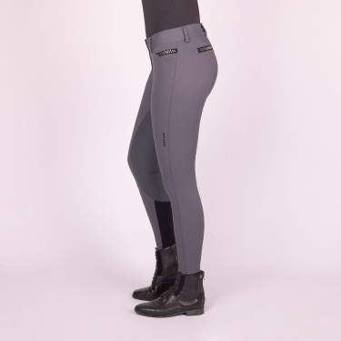 Pantaloni da equitazione Euro-Star Arista Fashion Diamond FullGrip Periscopio Grigio
