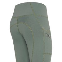 Leggings da equitazione Euro-Star Breez Summer FullGrip Castoro grigio Verde