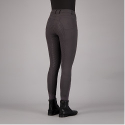 Pantaloni da equitazione Easy Rider Evita FullGrip per bambini Terra Grigio