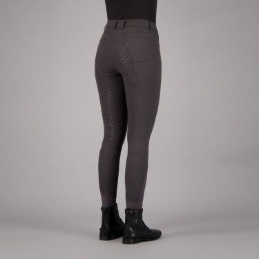 Pantaloni da equitazione Easy Rider Evita FullGrip per bambini Terra Grigio