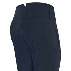 Pantaloni da equitazione Euro-Star Indigo a vita alta Full Blu navy Pantaloni da equitazione Euro-Star Indigo a vita alta Full Blu navy
