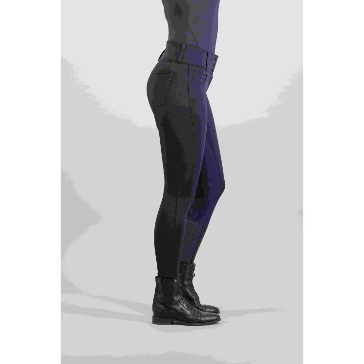 Pantaloni da equitazione Euro-Star Indigo a vita alta Full Pantaloni da equitazione Euro-Star Indigo a vita alta Full