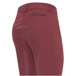 Pantaloni da equitazione Euro-Star Arista Fashion Dia. FullGrip Bambini Zinfadel Bordeaux