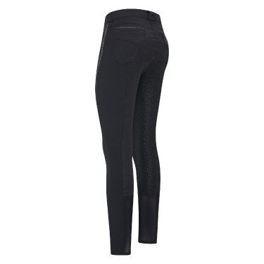 Pantaloni da equitazione Euro-Star Indigo Diam. Softshell FullGrip Nero