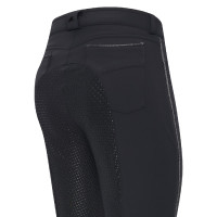 Pantaloni da equitazione Euro-Star Indigo Diam. Softshell FullGrip Nero