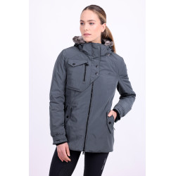 Parka giacca Euro-Star Lajana Castano scuro Blu