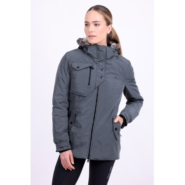 Parka giacca Euro-Star Lajana Castano scuro Blu