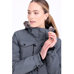Parka giacca Euro-Star Lajana Castano scuro Blu