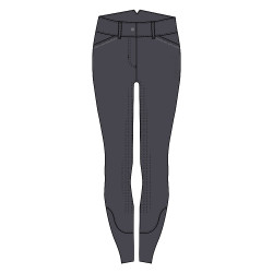Pantaloni da equitazione Easy Rider Emilie FullGrip Periscopio Grigio Pantaloni da equitazione Easy Rider Emilie FullGrip Periscopio Grigio
