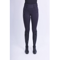 Leggings da equitazione Easy Rider Don FullGrip Blu navy