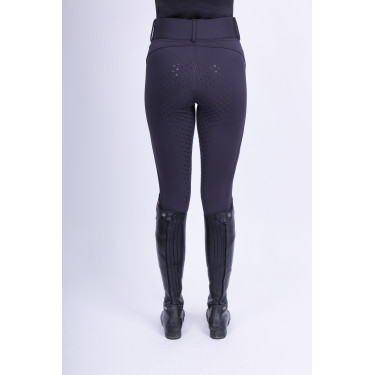 Leggings da equitazione Easy Rider Don FullGrip Blu navy