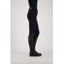 Pantaloni da equitazione Euro-Star Arielle thermaline FullGrip Marina Blu marino
