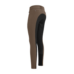 Pantaloni da equitazione Euro-Star Arielle Snow FullGrip Goccia di cioccolato Marrone